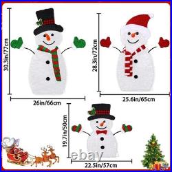 NEW NEVER USED OPEN BOX LED Snowman Christmas SNOW MAN FAMILY DULEFUN #581