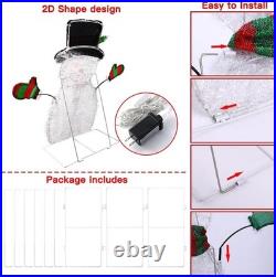 NEW NEVER USED OPEN BOX LED Snowman Christmas SNOW MAN FAMILY DULEFUN #581