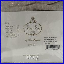 NEW Pom Pom at Home CHARLIE Big Pillow Case FLAX Linen 26x36 Hilde Leiaghat
