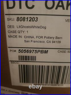 NEW Pottery Barn Scary Squad Lit Light Up Ghost Gus Doug the Dog Halloween