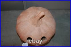 NEW Pottery Barn Terracotta Pumpkin MEDIUM Jack O'Lantern Luminary Orange In Box