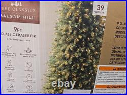 NEW Prelit Balsam Hill 9ft Artificial Fraser Fir Christmas Tree, CHANGING COLOR