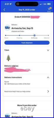 NEW, SEALED My Texas House 4FT Pre-Lit Cypress Christmas Tree