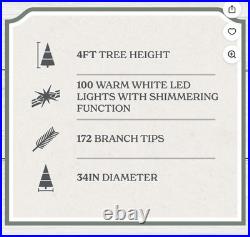 NEW, SEALED My Texas House 4FT Pre-Lit Cypress Christmas Tree