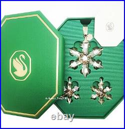 NEW SWAROVSKI Annual Edition Christmas Snowflake Ornament Set With Box 5634890 NEW SWAROVSKI Annual Edition Christmas Snowflake Ornament Set With Box 5634890