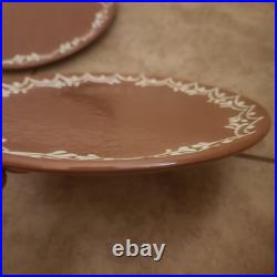 NEW S/4 Pottery Barn Gingerbread Stoneware DINNER Plates Christmas Holiday