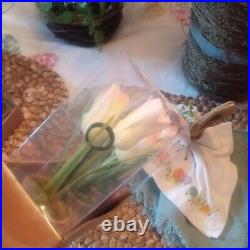 NEW S/8 Pottery barn potted tulip flower placecard holder EASTER Spring