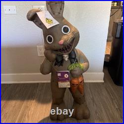 NEW Spooky Bunny 2.5 Foot Tall Blow Mold LED Lighted Halloween Classics