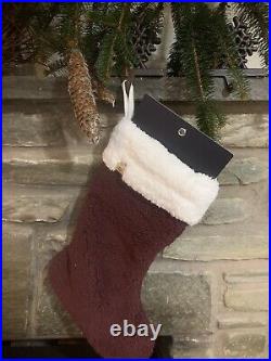 NEW UGG Lita\Classic Sherpa Christmas Stocking in Burgundy NWT