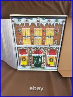 NEW Vintage Neiman Marcus Christmas Advent Calendar Wooden With Doors RARE HTF