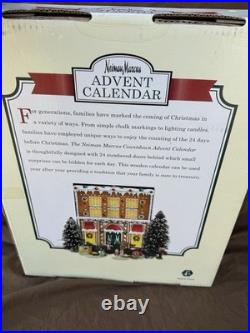 NEW Vintage Neiman Marcus Christmas Advent Calendar Wooden With Doors RARE HTF