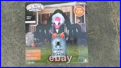 NIB Halloween 7.5' H Self-Inflate INFLATABLE Plastic VULTURE with Motion & Light