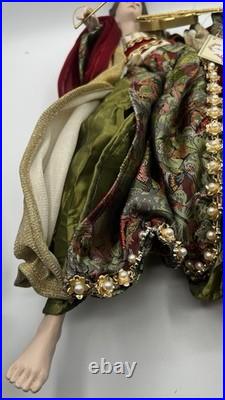 NIB Pair 2 Mark Roberts 16 Christmas Flying Angel Figurines Instrument