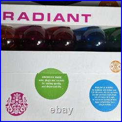 NOS VTG Radiant Sphere Brite Colored Christmas Outdoor String Lights With Clips