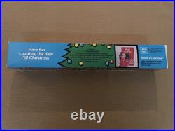 NOS Vintage Christmas Advent Calendar Santa Countdown Wall Hanging Original Box