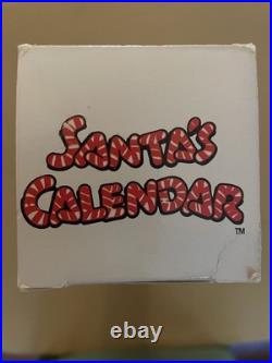 NOS Vintage Christmas Advent Calendar Santa Countdown Wall Hanging Original Box