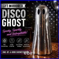 NWT 3 ft / 36 Disco Mirror Ball Silver Metallic Halloween Ghost Michael's 2025
