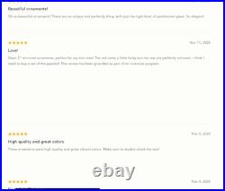 NWT Anthropologie set of 9 glass pearlized 4 Shining Ball Ornaments Christmas