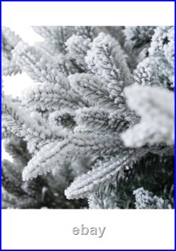 Naomi Home 6 5ft Frosted Christmas Tree with Lights Realistic Snow Flocked Naomi Home 6 5ft Frosted Christmas Tree with Lights Realistic Snow Flocked