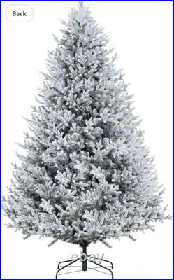 Naomi Home 6 5ft Frosted Christmas Tree with Lights Realistic Snow Flocked Naomi Home 6 5ft Frosted Christmas Tree with Lights Realistic Snow Flocked
