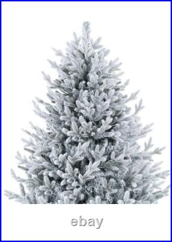 Naomi Home 6 5ft Frosted Christmas Tree with Lights Realistic Snow Flocked Naomi Home 6 5ft Frosted Christmas Tree with Lights Realistic Snow Flocked