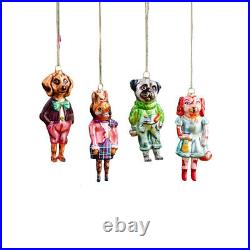 Nathalie Lete Dressed Dog Ornaments By Glitterville