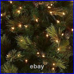 National Tree 6.5 Foot Pre-lit Artificial Christmas Tree Feel Real Carolina Pine
