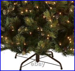National Tree 6.5 Foot Pre-lit Artificial Christmas Tree Feel Real Carolina Pine