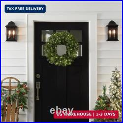 National Tree Company 24 in Pre-Lit Norwood Fir Artificial Christmas Wreath, Chr
