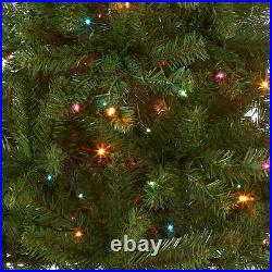 National Tree Company 4.5 ft Pre-Lit Kingswood Fir Slim Artificial Christmas
