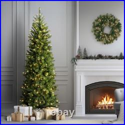 National Tree Company 6.5Ft Pre-Lit Downswept Douglas Fir Christmas Tree