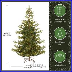 National Tree Company 6.5 ft Pre-Lit Norwegian Spruce Artificial Christmas Tree