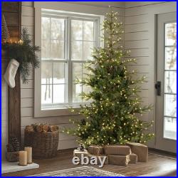 National Tree Company 6.5 ft Pre-Lit Norwegian Spruce Artificial Christmas Tree