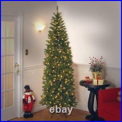 National Tree Company 7.5 ft Pre-lit Artificial Christmas Tree Green Pencil