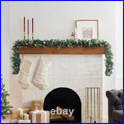 National Tree Company 9 ft Pre-Lit Carolina Pine Artificial Christmas Garland, C