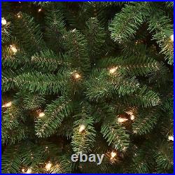 National Tree Company Artificial Pre-Lit Slim Christmas Tree, Green, Kingswoo National Tree Company Artificial Pre-Lit Slim Christmas Tree, Green, Kingswoo