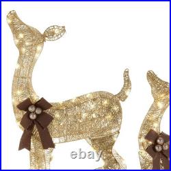 National Tree Company National Tree 28 Inches X 38 Inches Doe And Fawn Pine