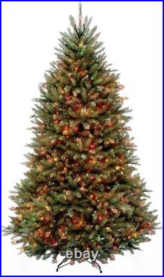 National Tree Company Pre-Lit Artificial Christmas Tree Green Dunhill Fir 6.5 Ft