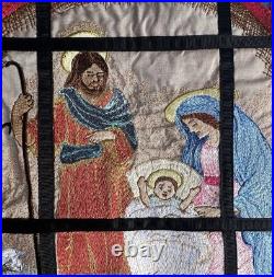 Nativity Embroidery Tiles Tapestry Panel Christmas Anita Goodesign Embroidered