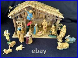 Nativity Set Hong Kong Art Plastics with Stable (16 pcs)