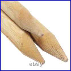 Natural Wood Tree Stake Lodge-Pole Support Garden Yard 6 Ft. Round (12-Pack)