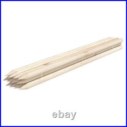 Natural Wood Tree Stake Lodge-Pole Support Garden Yard 6 Ft. Round (12-Pack)