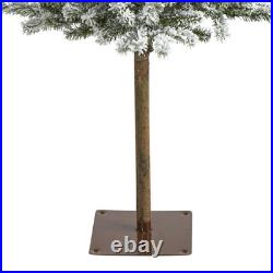 Nearly Natural 5Ft. Flocked Alpine Christmas Artificial Tree 150 Lights And 405