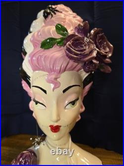 New 2025 Bella Lux Retro Pink Frankenstein Bride Bust 18 Halloween EARRING GONE