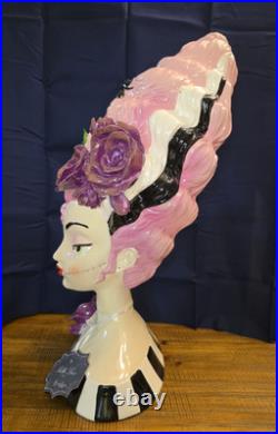 New 2025 Bella Lux Retro Pink Frankenstein Bride Bust 18 Halloween EARRING GONE