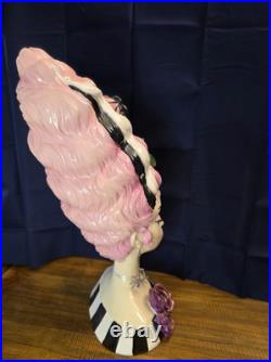 New 2025 Bella Lux Retro Pink Frankenstein Bride Bust 18 Halloween EARRING GONE