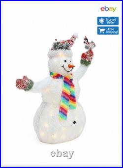 New 2025 Premium Christmas Snowman Outdoor Decorations LED Light Yard Decor US