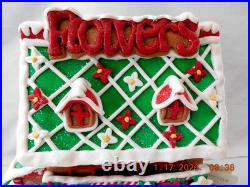 New 2025 Trimsetter Gingerbread House Light Up LED Flower Shop 10.5T x 9.8L