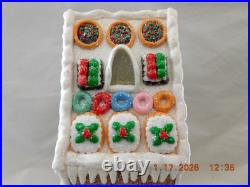 New 2025 Trimsetter Gingerbread Light Up LED Santa's Skinny House withTree Bonus