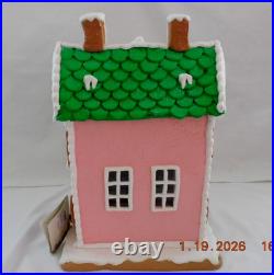 New 2025 Trimsetter Gingerbread Pink House II Light Up LED 12.6T x 8.9W